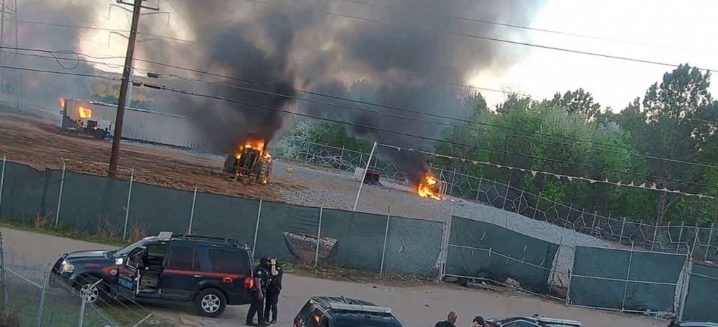 Protest against Atlanta "Cop City" site