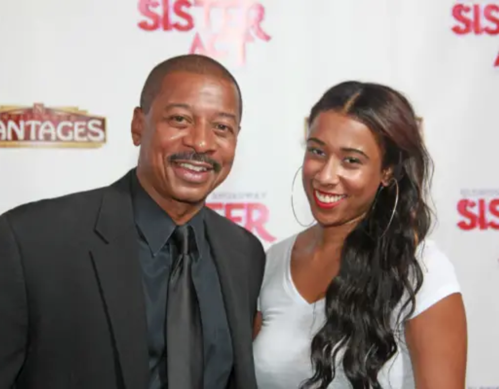 Isaiah Townsend sister Sierra Townsend with father Robert Townsend.