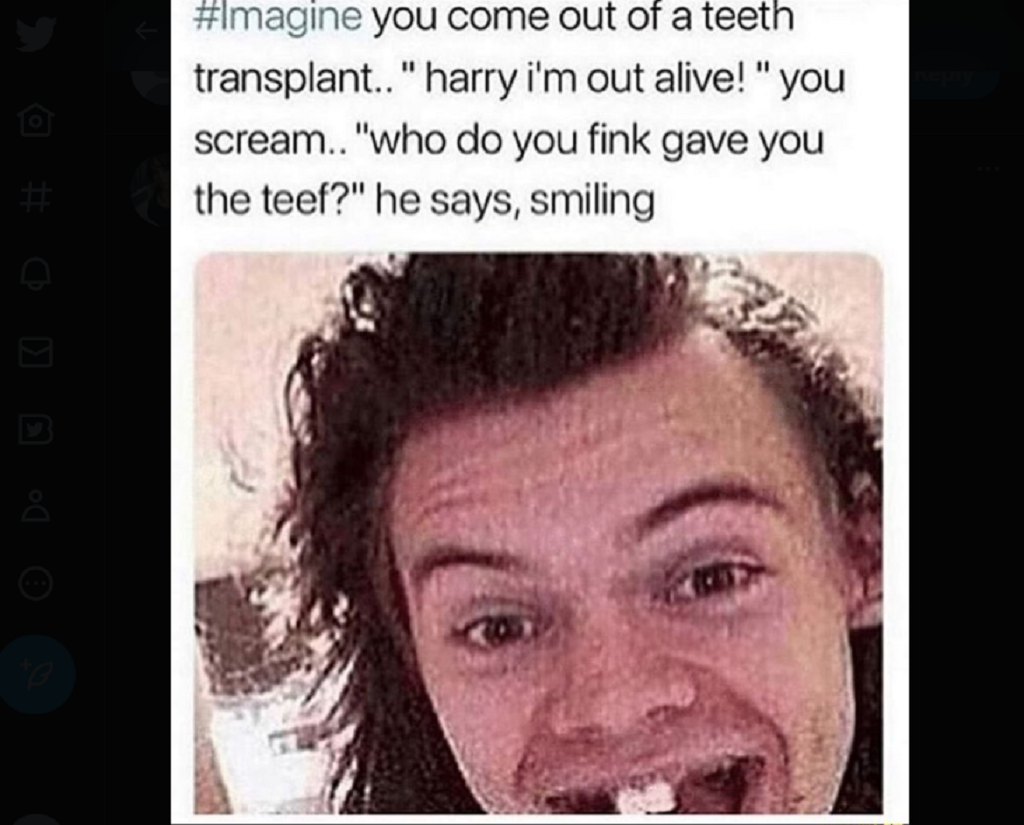 Harry Styles Teeth Transplant