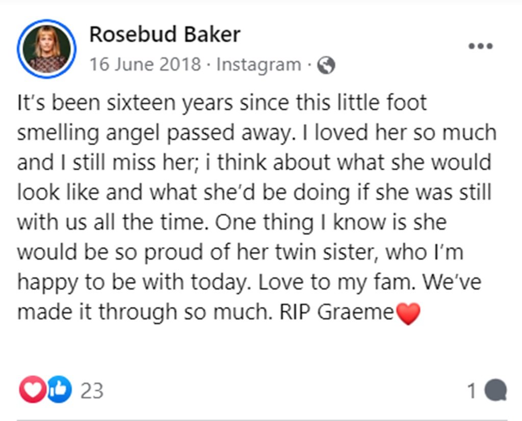 Rosebud Baker Sister