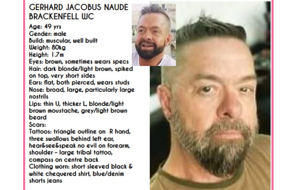 Gerhard Naude Missing