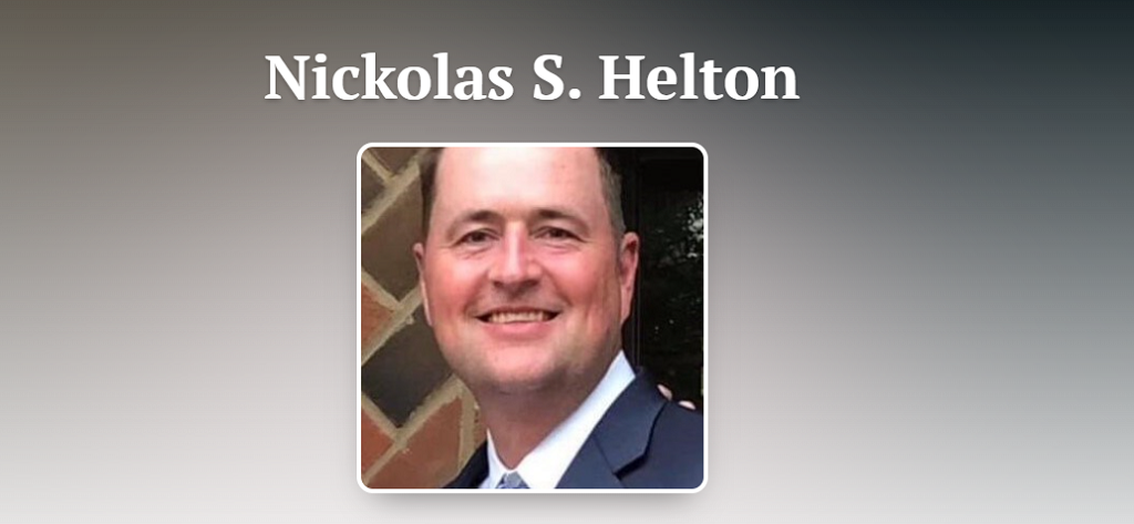 Nick Helton obituary