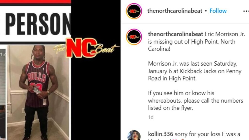 Eric Morrison Jr Missing