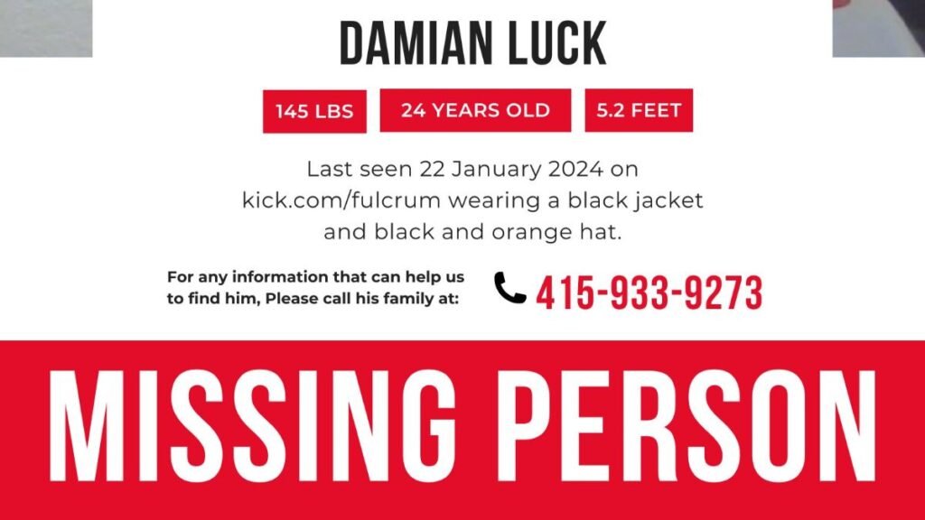 Damian Luck missing