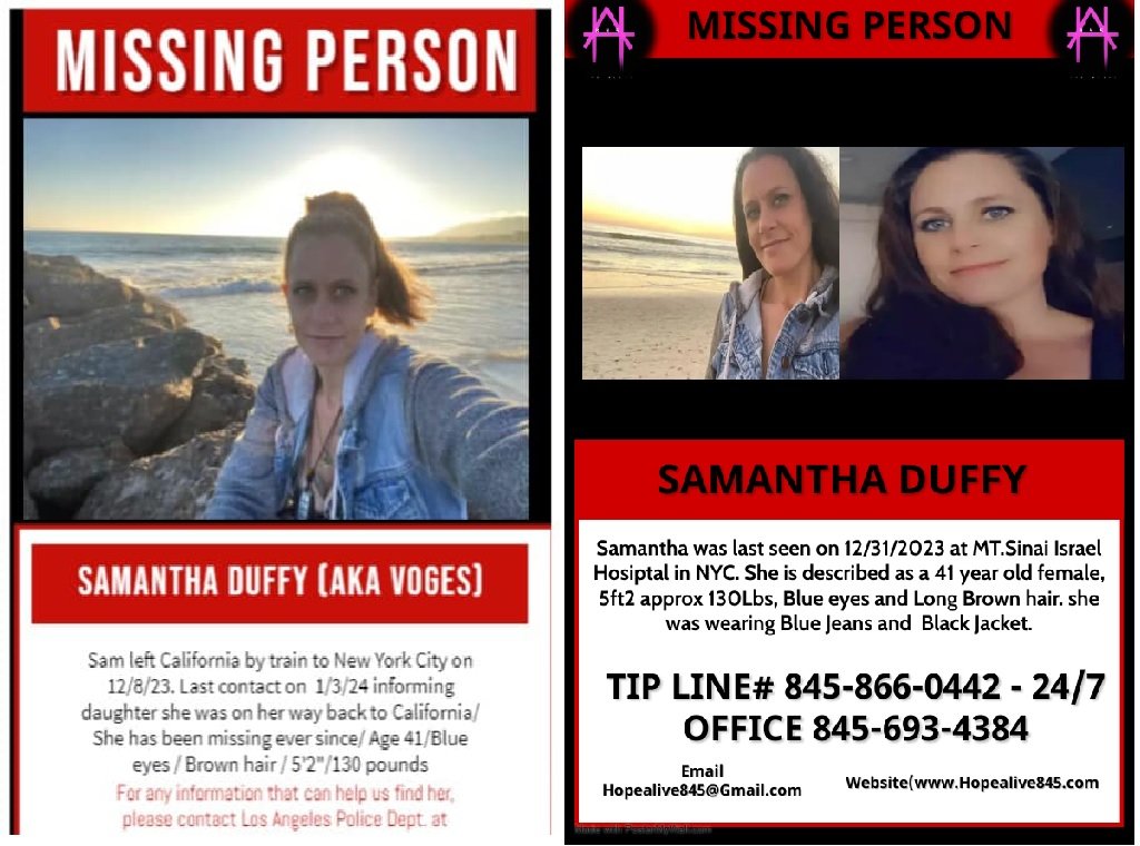 Samantha Duffy missing