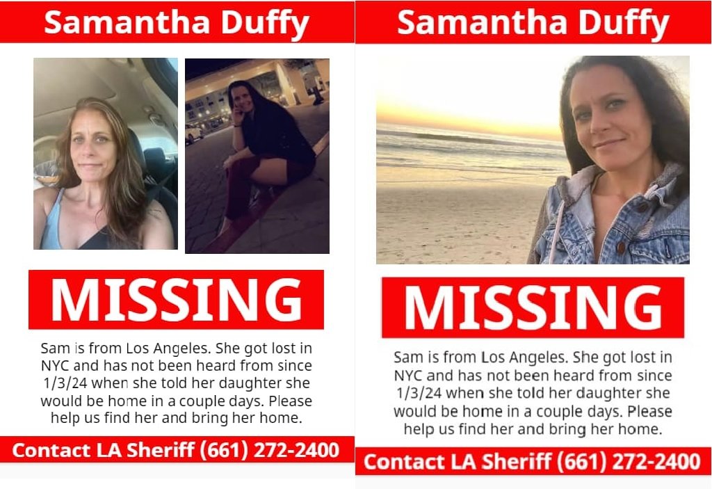 Samantha Duffy missing