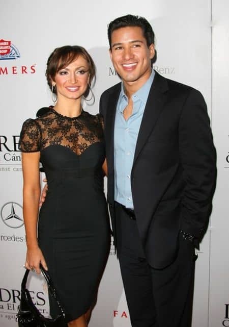 Mario Lopez and his ex-partner Karina Smirnoff.