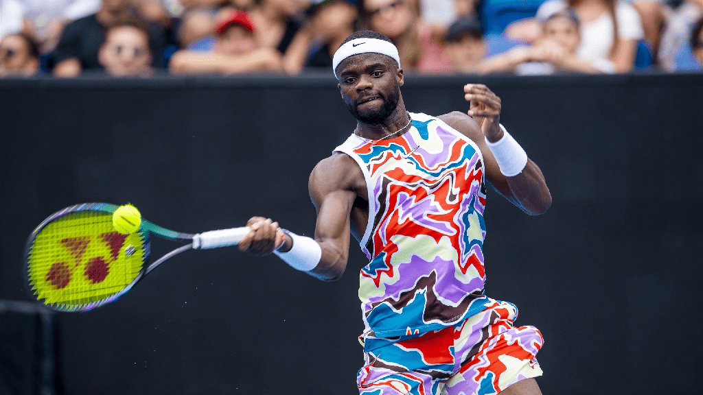 Frances Tiafoe In Colorful Attaire