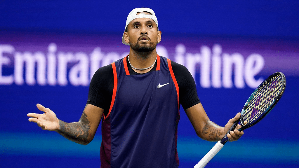 Nick Kyrgios During A Match