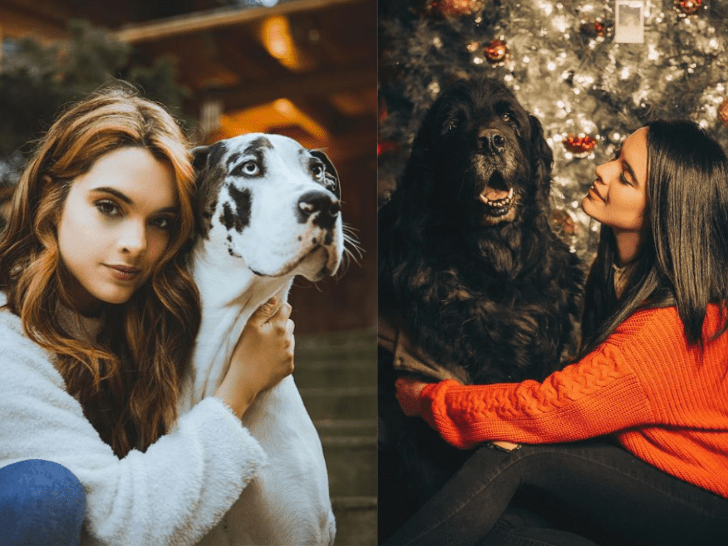 Scarlet Gruber's dogs photos by her boyfriend 
